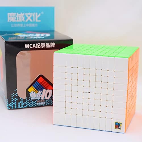 Bukefuno MoYu Meilong 10x10 Speed Puzzle Cube 10x10 Magic Cubes Moyu Stickerless MEILONG 10x10x10 Cubing Classroom 84mm Speed Toys Cube - Image 4