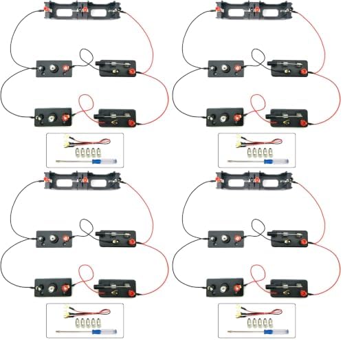 EUDAX School Labs Basic Electricity Discovery Circuit Kit for Introductory Electronics (Pack of 4) by EUDAX