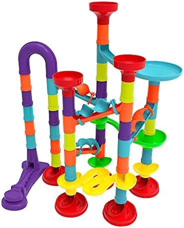 Blacka Marble Run Maze Race Game Glass Marbles for Kids Age 3 4 5 6 Boys Girls Educational Preschool Toys Block Toy Set As Xmas Birthday Present Festival Gifts, Small - Image 7