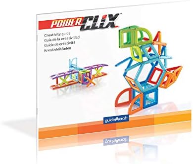 Guidecraft PowerClix Frames Magnetic Building Blocks Set, 74 Piece Magnetic Tiles, Stem Educational Construction Toy - Image 3