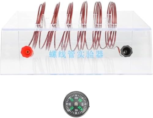Physics Left-Hand Rule & Ampere's Law Experiment Kit, Solenoid Teaching Instrument with Magnetic Needle and Powder by Unknown