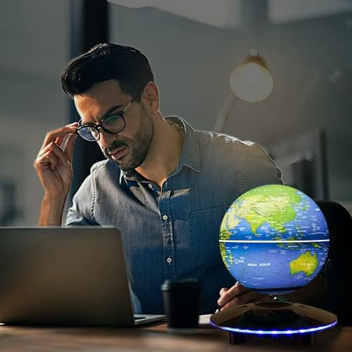 Magnetic Levitation Globe, Levitation Globe with LED Lights; Office Home Art Desktop ; Great for your decorative gifts. - Image 4