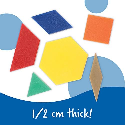 Learning Resources Plastic Pattern Blocks - Image 2