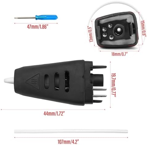 3D Pen Nozzle Replacement for MYNT3D Professional 3D Printing Scribler Nib RP800A RP600A V4 OLED Screen, 1.75mm ABS PLA Filaments Refills, Head Tip Spare Part Printer Print Scribe with Screwdriver - Image 6