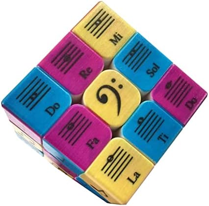Speed Cube 3x3x3 Music Notes Design Magic Cube Puzzle,IQ Games Puzzles Relief Effec Gift Music Lovers Kids Adult Toys,5.6cm/2.2" by NewDesignMagiccube
