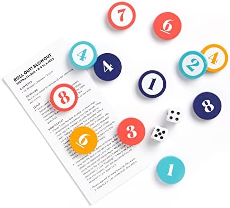 Galison Wexler Studios Roll Out! Blowout – Fun Dice and Checker Game for Adults and Kids Perfect for Travel and Family Game Night, 2-4 Players - Image 4