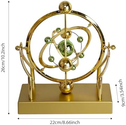 Solar System Orbit Perpetual Motion Pendulum, Magnetic Levitation Kinetic Sculpture for Office Desk, Educational Astronomy Display Art (B) - Image 6
