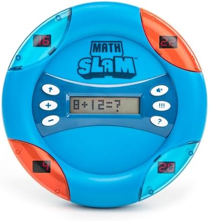Educational Insights Math Slam - Handheld Electronic Math Games for Kids 5-7, First Grade Addition and Subtraction Games, Basic Algebra Learning Game, Self-Teaching Elementary STEM Tools by EducationalInsights