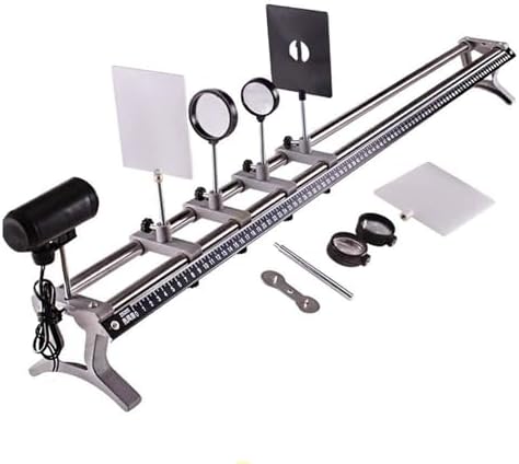 GeRRiT Optical Bench Set Kids Physics Optics Starter Kit Laboratory Appliance Optics Equipment Physics Lab Kit Optical Learning Instruments Physics Experiment Kit Student Classroom Experiment by Unknown