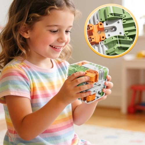 JUKUDAHU 3D Cube Puzzle Toys for Kids 3-8 with Ball, Fidget Toys - Image 4
