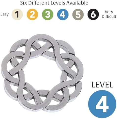 BePuzzled |Coaster Hanayama Metal Brainteaser Puzzle Mensa Rated Level 4, for Ages 12 and Up - Image 5