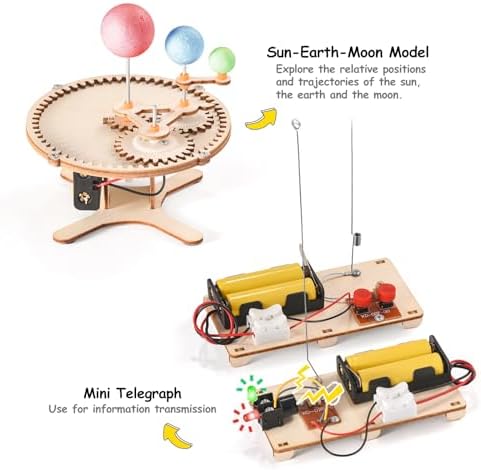 STEM Science Kits for Kids Ages 8-12 8-10, Wood Robot Building Crafts Kits 8, Science Experiment Projects, STEM Puzzles Engineering Toy for 8 9 10 12 Year Old Boys Girls Birthday Gifts - Image 2
