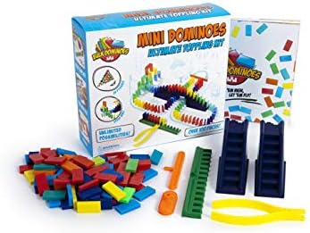 Bulk Dominoes Mini Domino Kit | Dominoes Set, STEM STEAM Small Toys, Family Games for Kids, Kids Toys and Games, Building, Toppling, Chain Reaction Sets (Starter) - Image 2