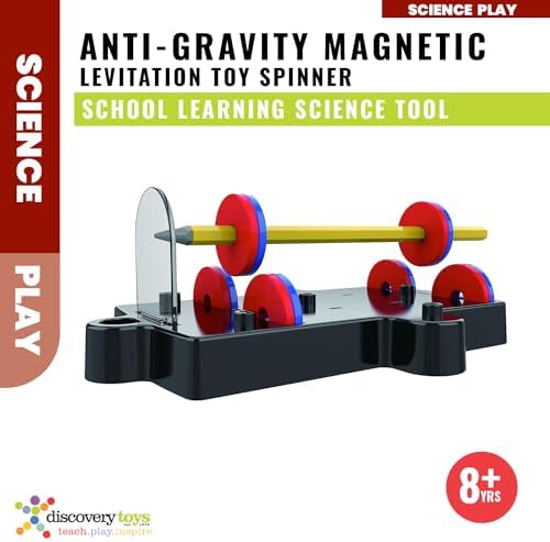 Discovery Toys Anti-Gravity Magnetic Science Experiment KIT | Magnetic Levitation Toy Spinner, Compass, Spring | Physics Stem Toy | Educational Gift for Kids | 7 Experiments Maglev Toy | 8+ yrs - Image 3