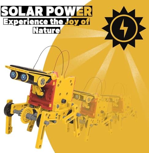 12-in-1 STEM Solar Robot Kit, Solar Powered Science Building Toys for Boys Age 8-12, Educational Robotics Learning Experiment Set for Kids - Image 7