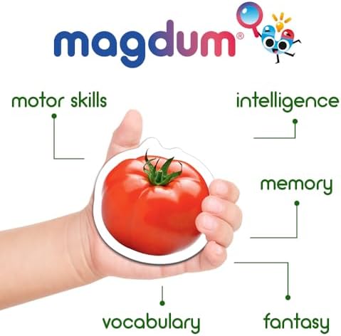 Fridge Magnets for Toddlers – Big 25 Vegetable - Educational Toy - Image 4
