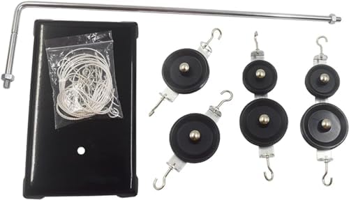 Physics Mechanics Experiment Kit - Single/Series Pulley, Block with Metal Bracket & Base Plate for Teaching - Image 2