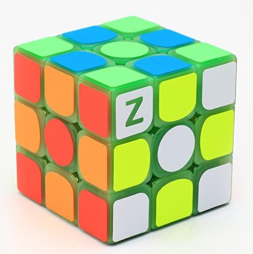 AMAZA 3x3 Fluorescent Speed Cube, Green Luminous, Plastic, Puzzle, 1 Set, 1 Piece, 1 Count, Adult - Image 2