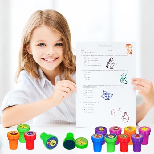 Cinrobiye 24 Pcs Summer Fruit Stampers Party Favor Set, Cute Fruit Stamps for Kids Birthday Party, Classroom Rewards, Carnival Prizes, Goody Bag Fillers, Summer Themed Party Supplies - Image 5