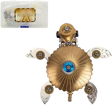 3D Metal Puzzle, Steampunk Turtle Model, Puzzle DIY Craft Kit, Gifts for Teens and Adults (100+PCS) by MindXplore