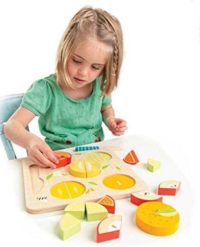 Tender Leaf Toys - Citrus Fractions - Math Learning Wooden Toys, Sorting Toys - Educational Game for 18m+ - Image 3