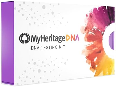 MyHeritage DNA Test Kit: Genetic Testing for Ancestry & Ethnicity Covering 2,114 Geographic Regions and DNA Matching to Relatives, White, 12 Count (Pack of 1) by MyHeritage