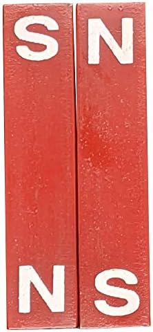 Pair of Alnico Bar Magnets with keepers [2 x 0.5 x 0.25 in] - Image 2