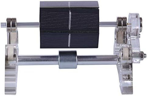 Magnetic Levitation Solar Motor, Hexagon Solar Cell Electric Rotation Display Model, Science Desk Decoration Creative Energy Experiment Ornament - Image 3