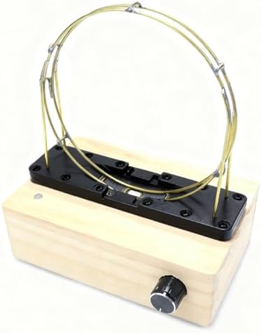DIY Electromagnetic Cyclotron Kit, Iron Ball Circular Motion Coil Perpetual Motion Machine Model, STEM Physics Experiment Teaching Set for Students Science Display(Black) - Image 3