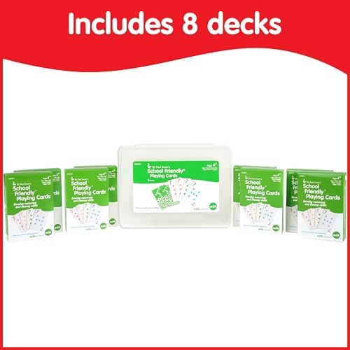 edxeducation School Friendly Playing Cards, 8 Decks, 448 Cards - Image 2