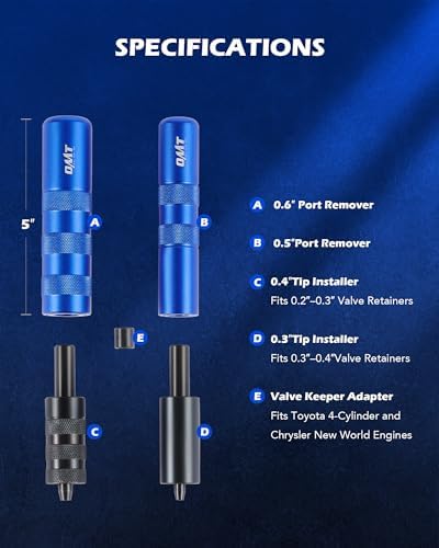 OMT Valve Spring Compressor Tool Kit, Overhead Engine Valve Adjustment Tool - Image 3