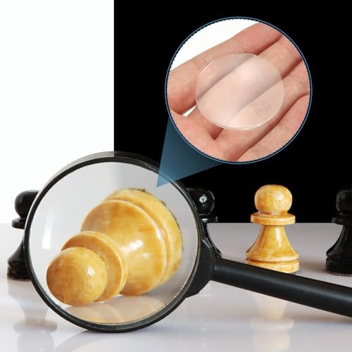 PATIKIL 24 Pack Biconvex Lens, 20.6mm Dia. 106mm Focal Length Optical Lenses Magnifier Paperweight Acrylic Double Convex for DIY Office Desk Home Science Experiment Telescope - Image 5