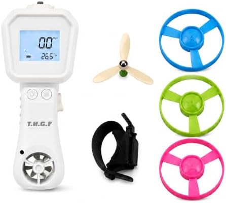 Wind Speed Anemometer, Handheld Digital Wind Speed Meter Toy for Kids by NICETHUMB