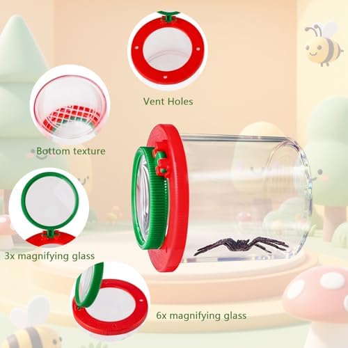 Lightning Bug Jar, Firefly Jar Bug Viewer for Kids Children Nature Exploration, 8 Pack - Image 3