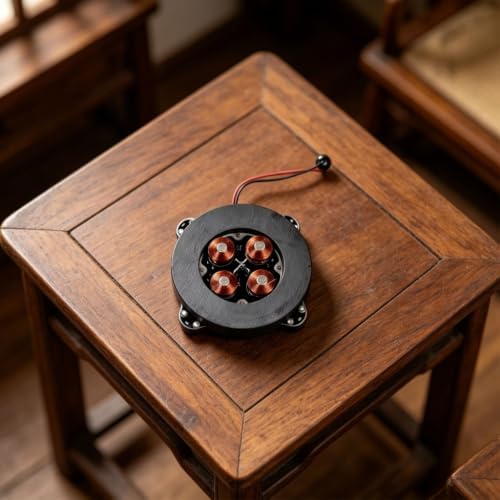 Magnetic Levitation Kit, Magnetic Levitation Display Stand, Floating Module with LED Lamp, Floating Rotating LED Tech Desk Ornament for Office, Studio, Home - Max Load Capacity 500g (500g) - Image 5
