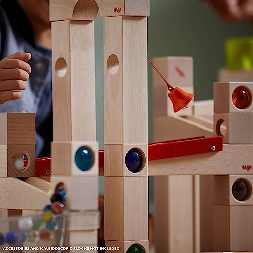 HABA Wooden Marble Run Ball Track Set, STEM Toy for 4-10 Year Olds and Educational Building Set with 42 Pieces, Fun Marble Maze Game, Made in Germany - Image 5