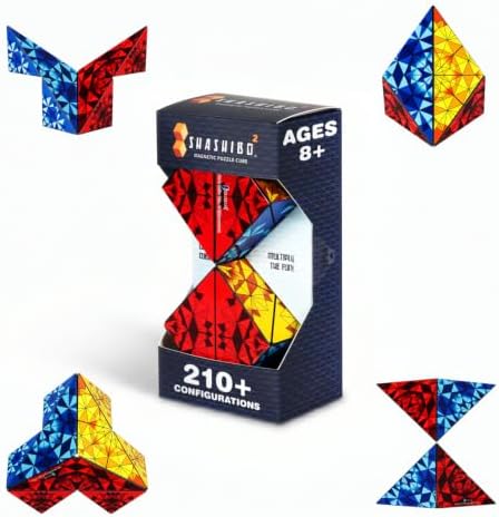 Shashibo ICOSA XL Magnetic Puzzle Toy, Stress Relief Fidget Toy by SHASHIBO