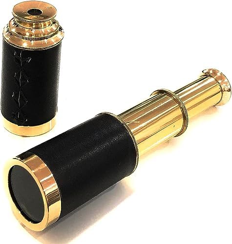 Captains Pirates Telescope Spyglass For Kids Adults Portable Collapsible Handheld Telescope Monocular Adventure Factory Brass Traveling Nautical For Navy And Outdoor By E Bull International by Unknown
