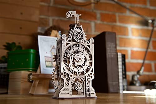 UGEARS Old Clock Tower 3D Wooden Puzzles for Adults - Wooden Model Kits for Adults Clock Kit for Do It Yourself Wood Building Kit for Adult Mechanical Puzzle Brain Teaser, Hobby Set - Image 6