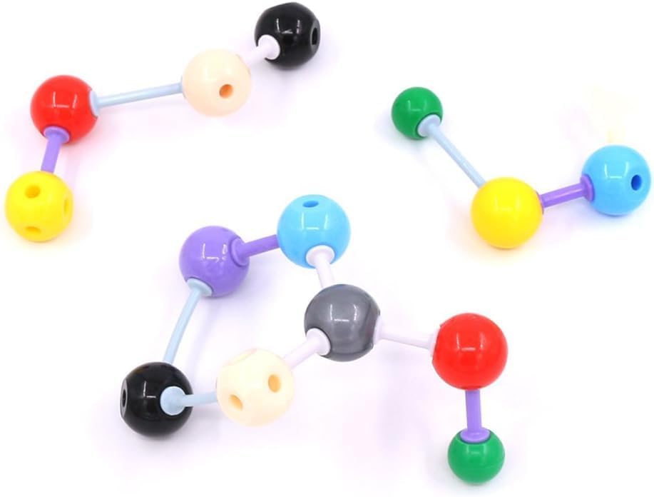 Swpeet 92 Pcs Chemistry Molecular Model Student and Teacher Set, Molecular Model Set for Inorganic & Organic Chemistry - 52 Atoms & 37 Bonds & 3 Orbitals - Image 6