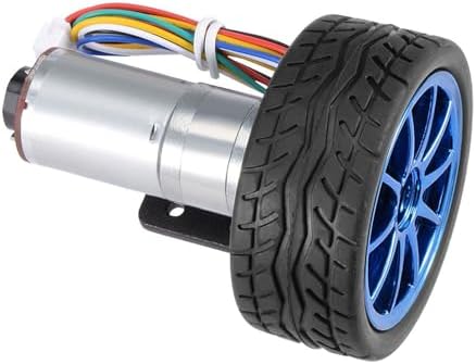 DIY Encoder Gear Motor with Mounting Bracket 65mm Wheel Kit, JGA25-371 Metal Gears DC12V for Smart Car Robot Printer Machinery Equipment (Speed ​​1000) - Image 7