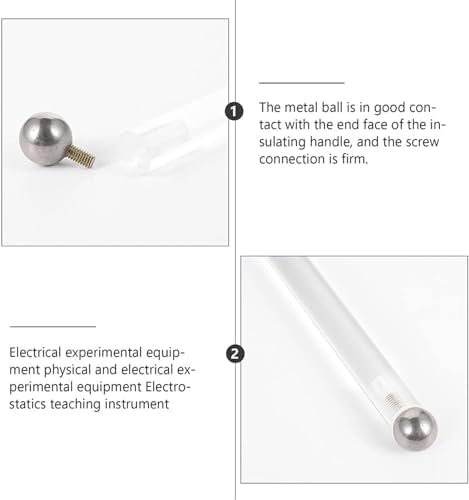 Static Electricity Experiment Ball 2Pcs Electricity Test Balls Plastic Electroscope Balls Physics Experiment Tools Electroscope Ball Physics and Electricity Teaching Aids Professional - Image 3