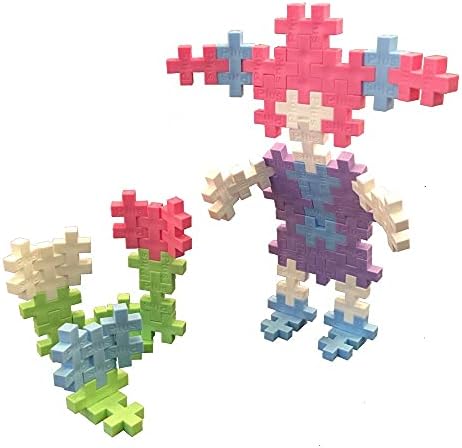 PLUS PLUS Pastel Color Mix Tube - Mini Interlocking Building Blocks Set - Image 5