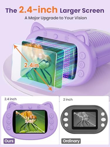 1000X Handheld Digital Microscope for Kids, 2.4" IPS Screen STEM Toys - Image 3