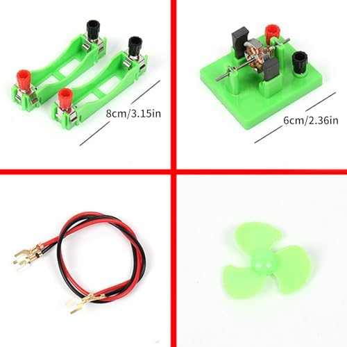 Open Type Electromagnetic Motor with Fan Electromagnetism Experiment Supplies for School Labs Use Physics Teaching Tool - Image 6