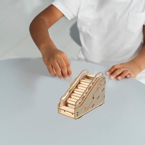 DIY Science Experiment 3D Puzzle Building Toy Mini Escalator Model Technolog - Image 5