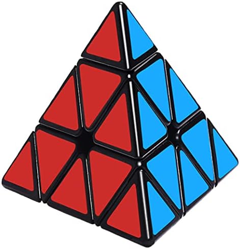 TANCH QIYI Pyramid Speed Cube 3X3 Triangle Magic Cube Puzzle Toy (Black) by TANCH