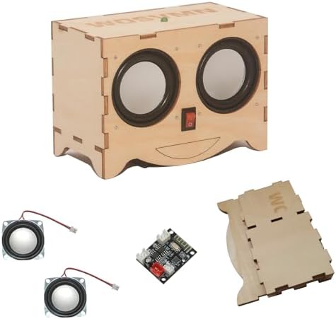 Craft Kit Speaker Circuits - Speaker Electronic Engineering Toys,Build Speaker Kit,DIY Bluetooth Speaker Kit Build Personalized Wood Case Speaker Set,Learning STEM Gifts Science for Teens by Unknown