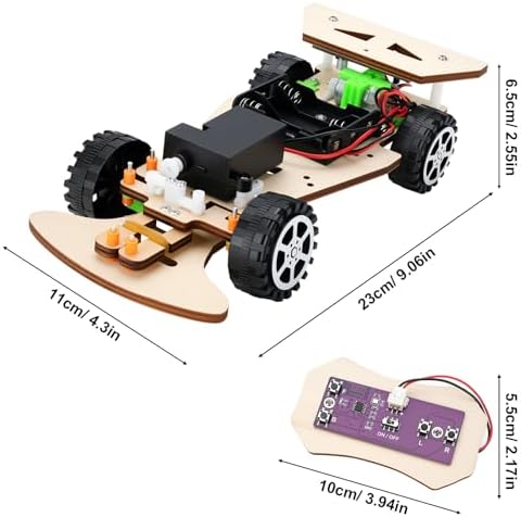 Wooden Racing Car, STEM Kits for Kids Age 8-10, STEM Toys for Boys 8-12, Remote Control Model Car Building Kits, Science Crafts Projects, Educational Gift for 9 10 11 12 13 14 Year Old Teen - Image 5