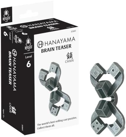 BePuzzled | Chain Hanayama Metal Brainteaser Puzzle Mensa Rated Level 6, for Ages 12 and Up by BePuzzled
